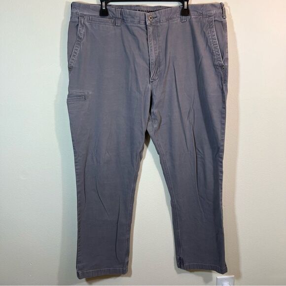Duluth Trading Co Flex Ballroom Khaki Pants Men’s 40x32 Gray - Picture 1 of 10